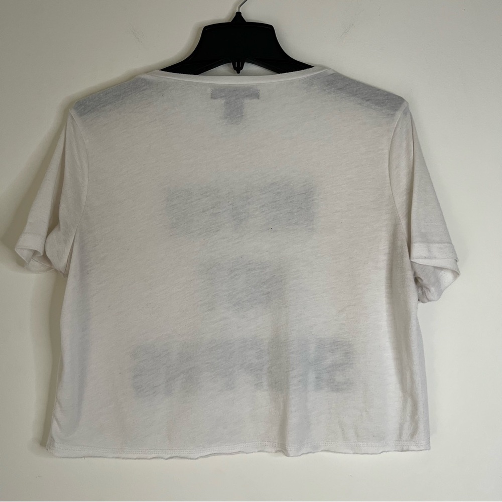 Sugar Rush Cropped Tee - Medium, White - Picture 6 of 7